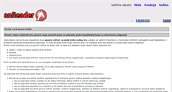 Desktop Screenshot of anreader.alfanum.co.rs